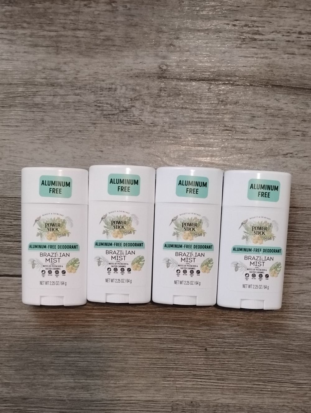 Power Stick Aluminum-Free Brazilian Mist Deodorant 4-Pack